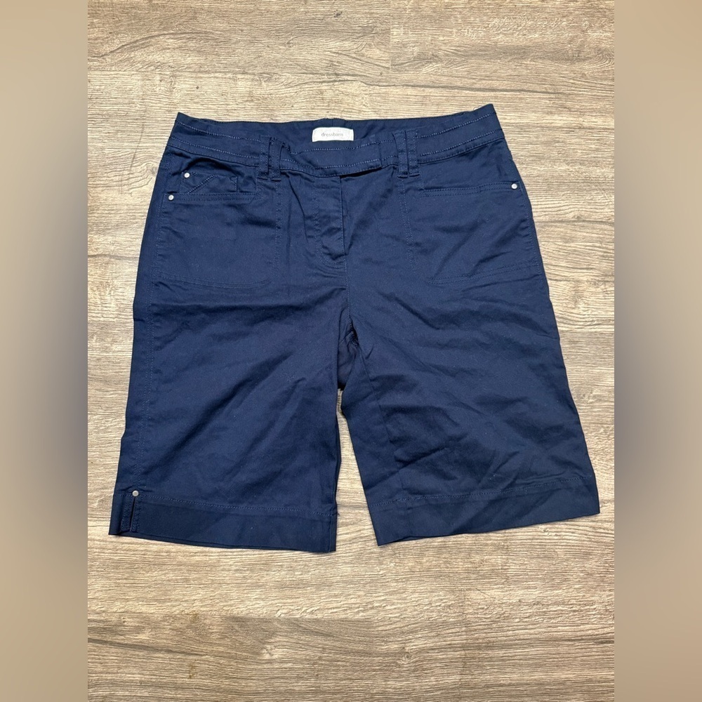 Dressbarn Women's Navy Bermudas